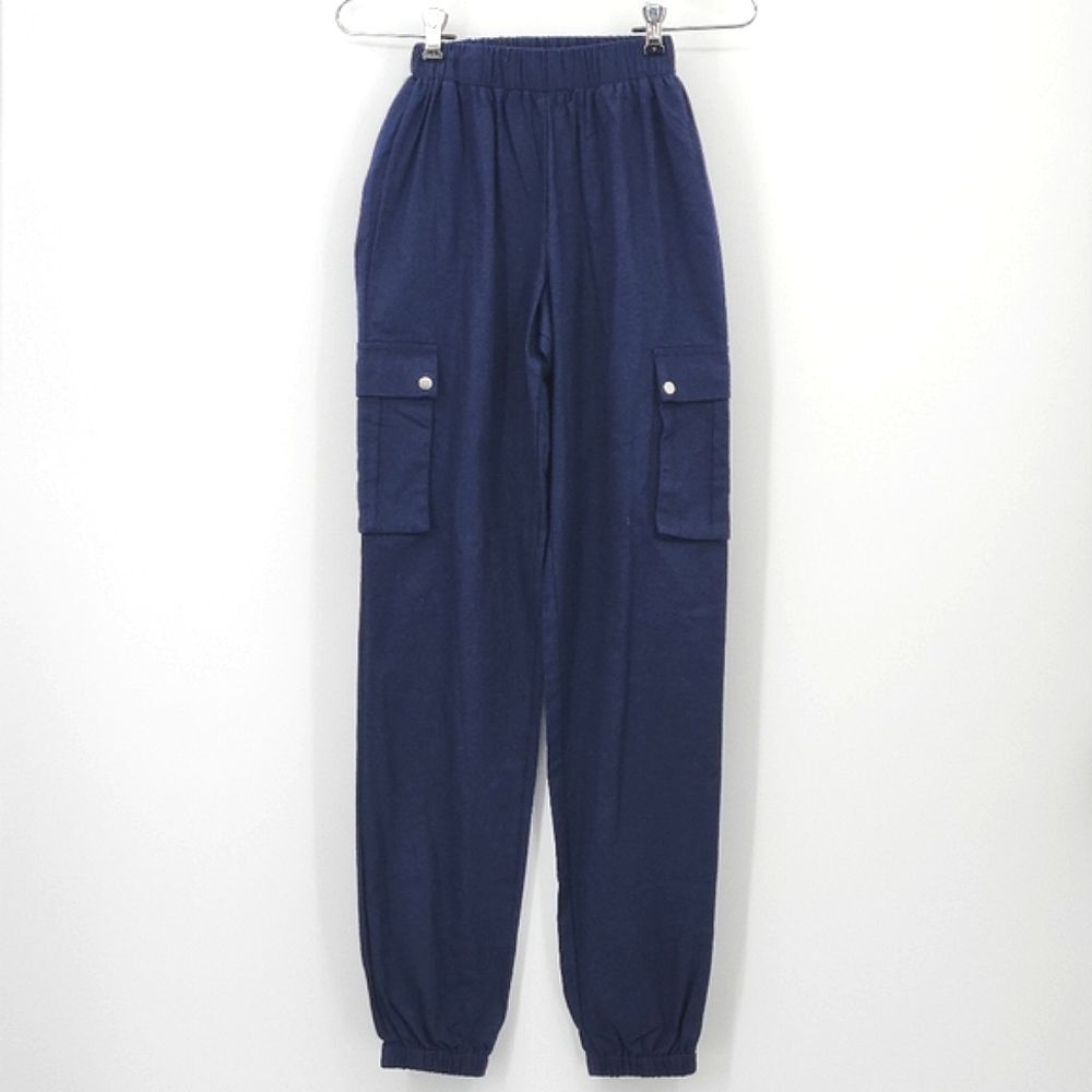Prettylittlething Cargo Trousers Womens Petite Size 00 Pocket Detail Dadcore